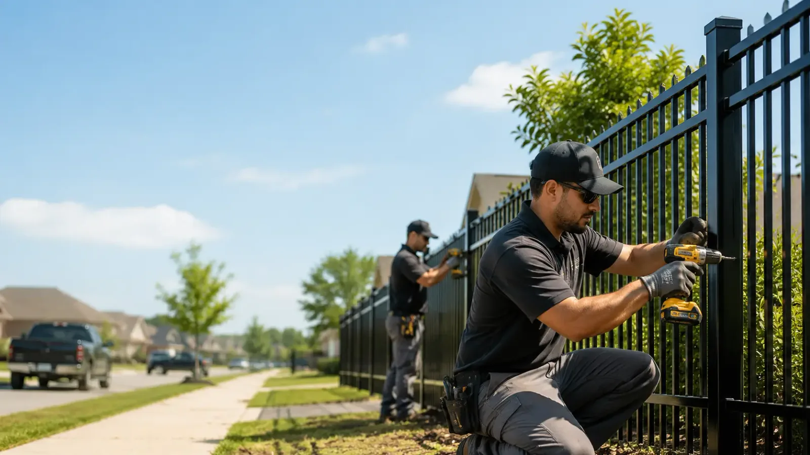 Metal Fence Installation in Ben Franklin, TX